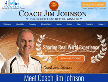 Tablet Screenshot of coachjimjohnson.com